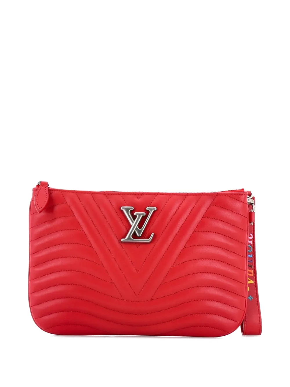 Louis Vuitton Pre-Owned New Wave Zipped Pochette Quilted Leather pouch - Rosso