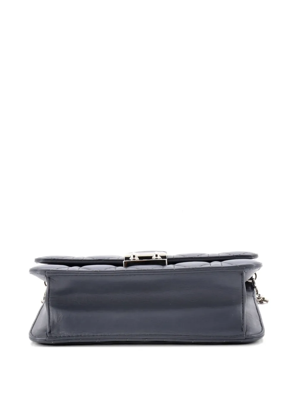  Christian Dior Pre-owned Grand Sac à Bandoulière Miss Dior Promenade Pouch Cannage Quilt Lambskin Large - Gris 