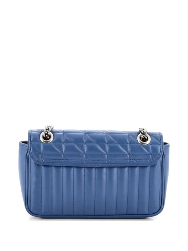 Gucci Pre-Owned GGマーモント フラップ バッグ マトラッセ レザー