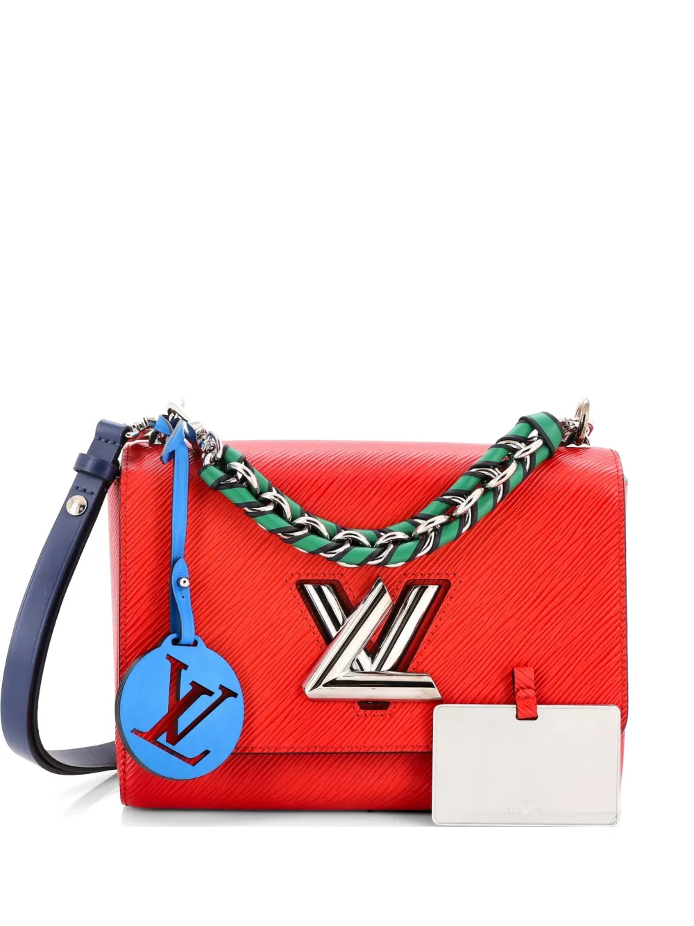 Louis Vuitton Pre-Owned Braided Handle Twist Bag Epi Leather MM crossbody bag - Rosso