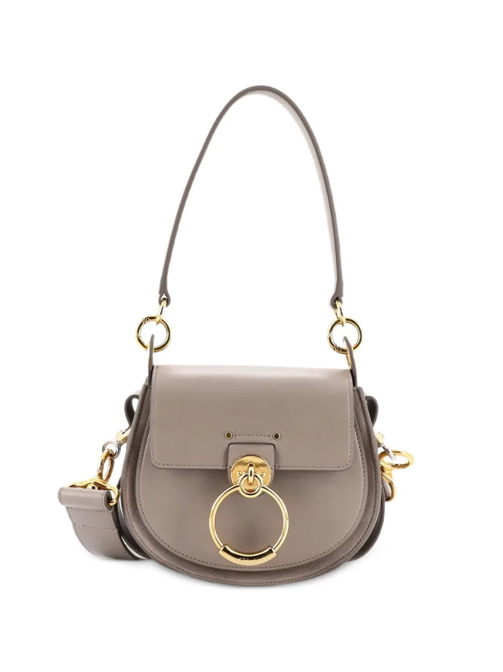 Chloé Pre-Owned Tess Bag Leather Small shoulder bag - Grigio