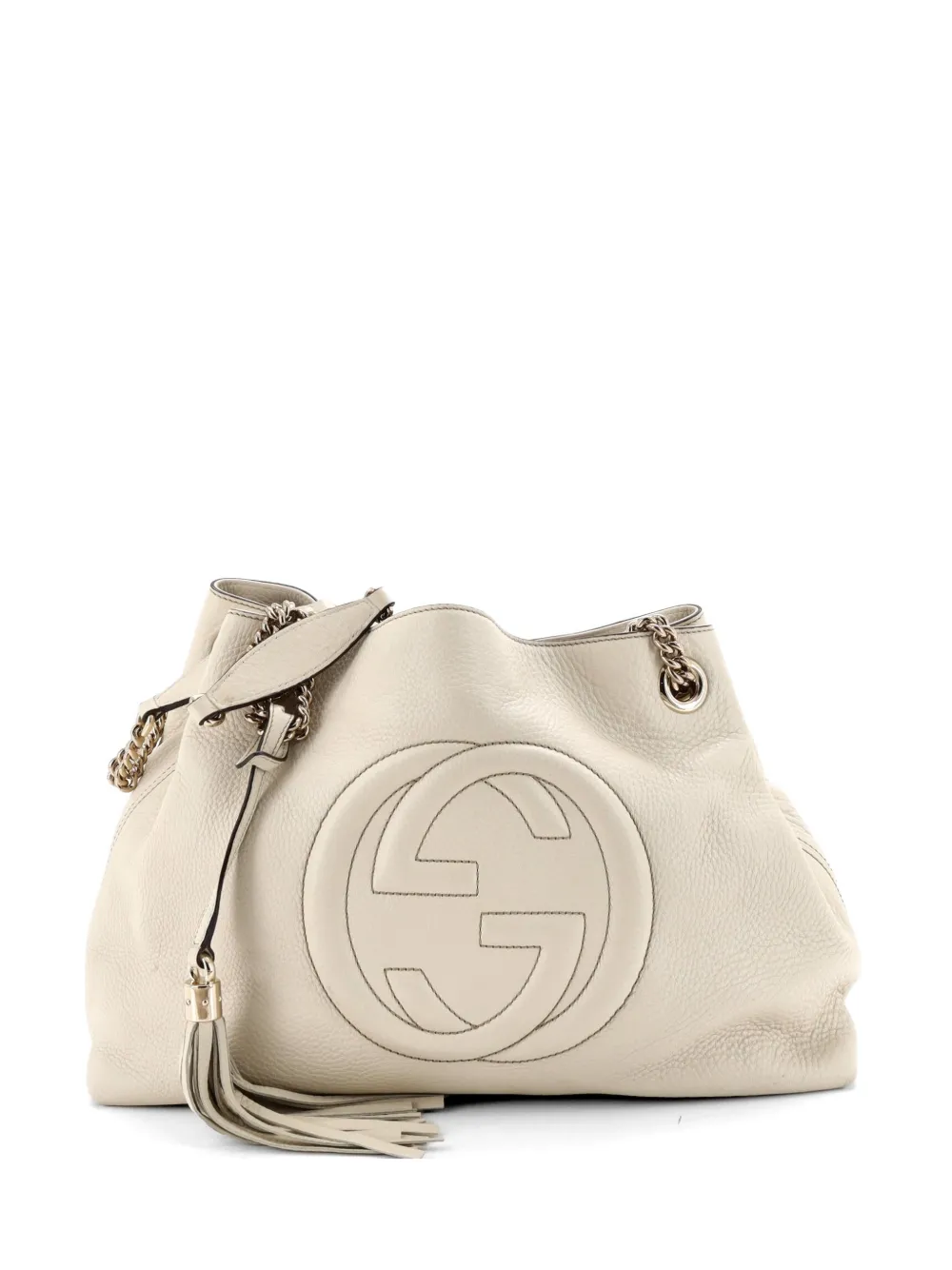 Gucci Pre-Owned Soho Chain Strap Leather Medium shoulder bag - White