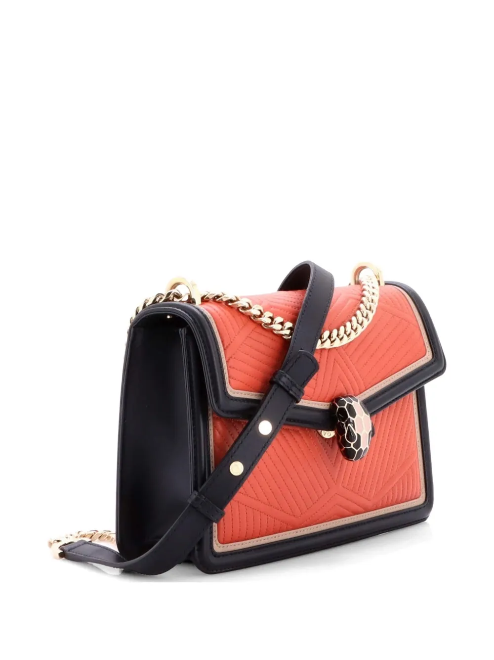  Bvlgari Pre-owned Borsa A Spalla Serpenti Forever Piccola In Pelle Matelassé Con Tracolla - Multicolore 