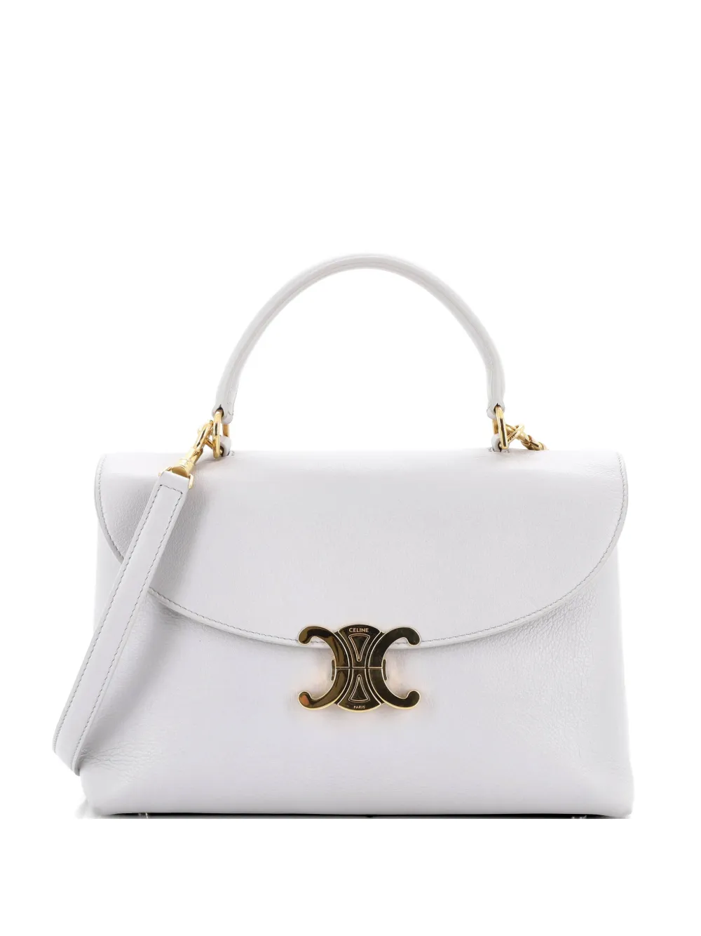 Celine Pre-Owned Nino Top Handle Bag Leather Medium satchel - Grey