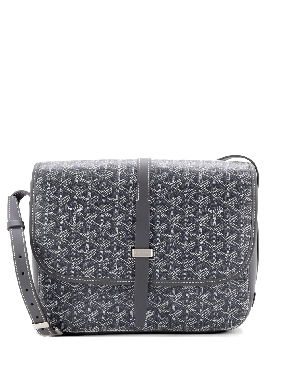 Goyard Pre-Owned Belvedere II Messenger Bag Coated Canvas MM crossbody bag - Grigio