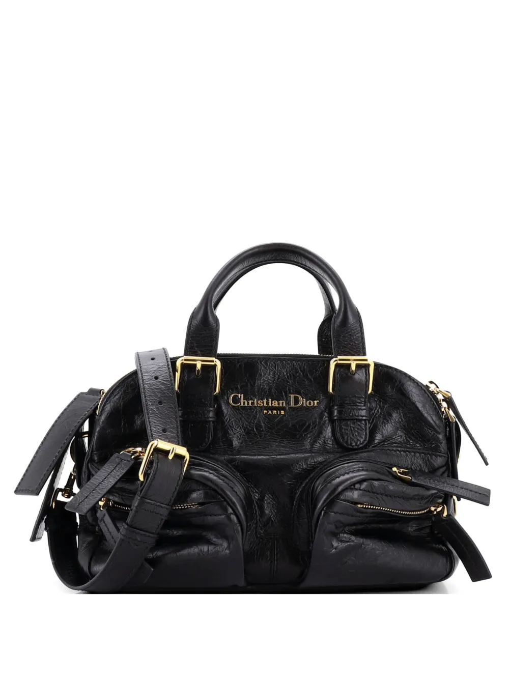 Christian Dior Pre-Owned Grand Tour Bowling Bag Calfskin Small shoulder bag - Nero