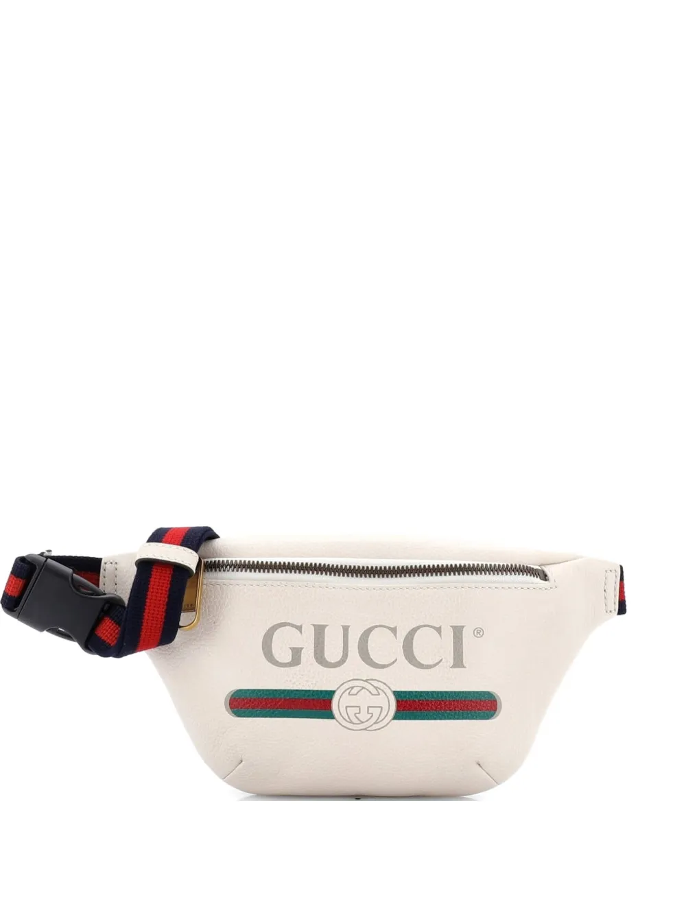Gucci Pre-Owned Logo Printed Leather Small belt bag - Toni neutri