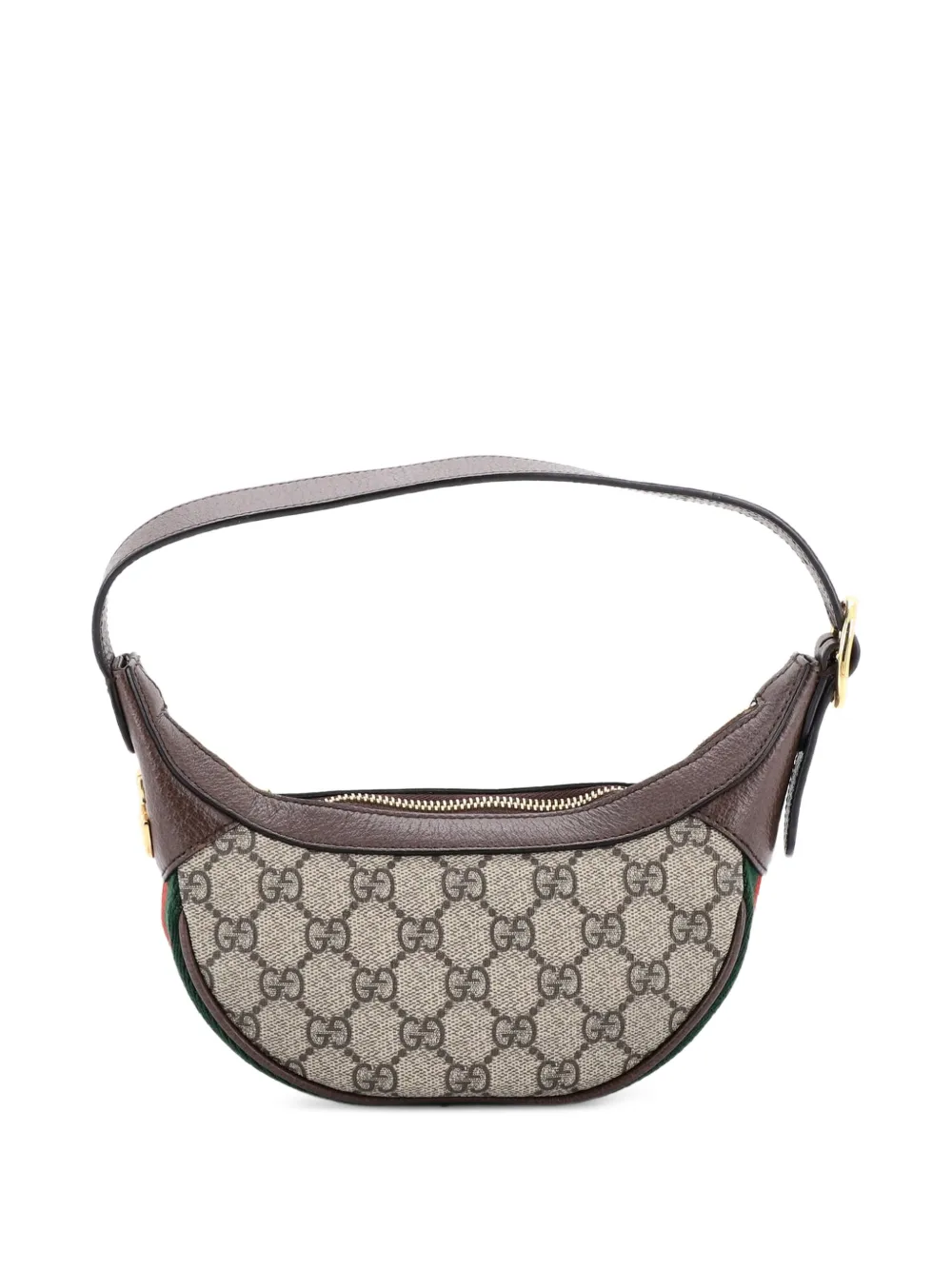 Gucci Pre-Owned Ophidia Half Moon Bag GG Coated Canvas Mini hobo bag - Braun