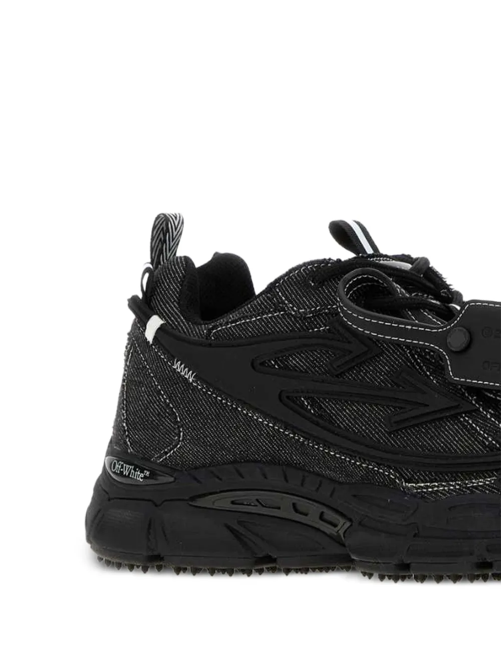 Off-White Be Right Back denim sneakers Zwart