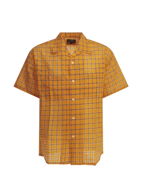 BEAMS PLUS check-print short-sleeve shirt
