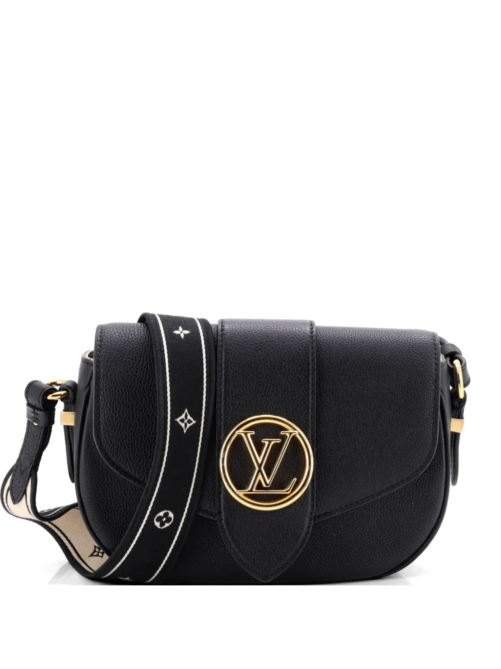 Louis Vuitton Pre-Owned LV Pont 9 Soft Bag Leather MM shoulder bag - Nero