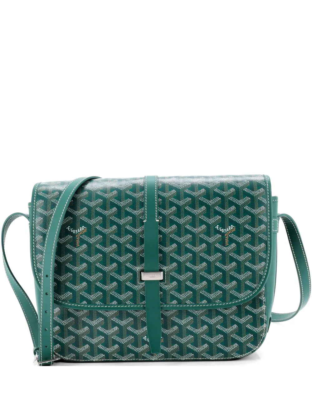 Goyard Pre-Owned Belvedere II Messenger Bag Coated Canvas MM crossbody bag - Verde