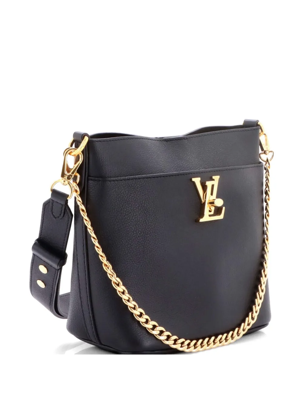 Louis Vuitton Pre-Owned Lock and Walk Leather bucket bag - Nero