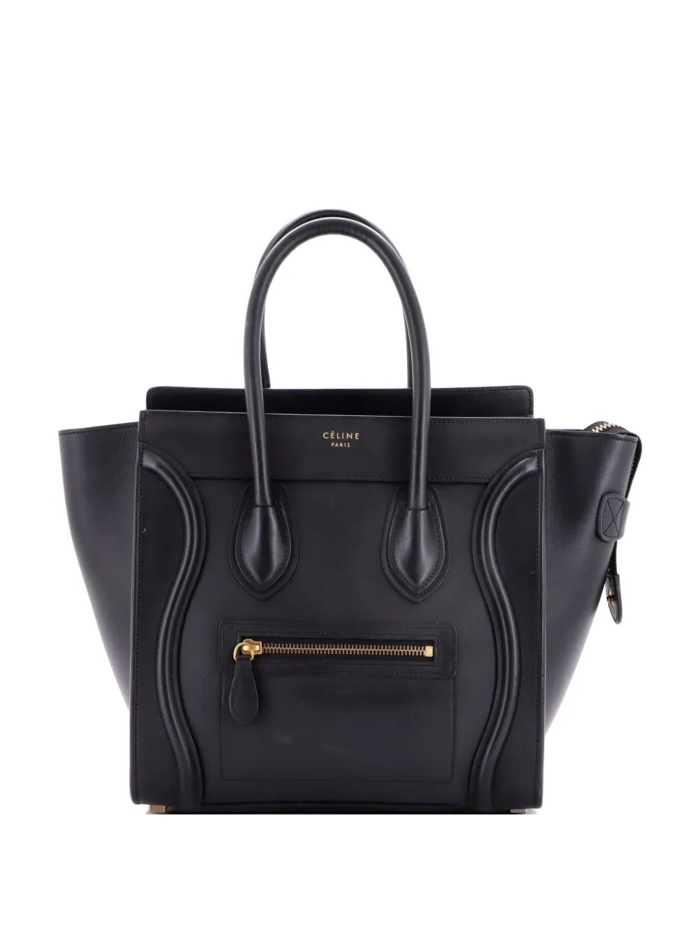 Celine Pre-Owned Luggage Bag Smooth Leather Medium tote bag - Nero