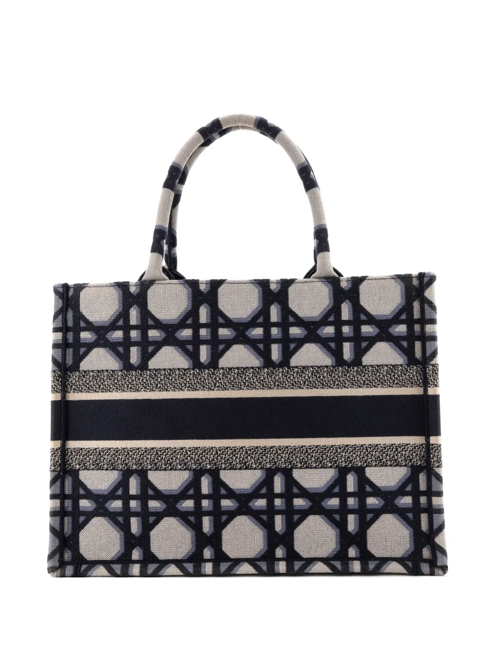 Christian Dior Pre-Owned Book Macrocannage Canvas ハンドバッグ M