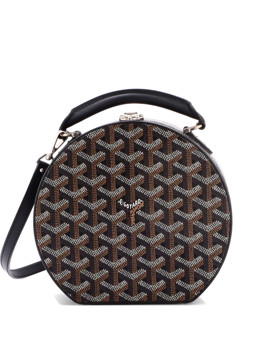 Goyard Pre-Owned Alto Hatbox Bag Coated Canvas satchel - Nero