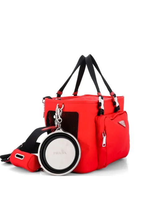Prada Pre-Owned Convertible Pet Carrier Re-Nylon with Mesh satchel