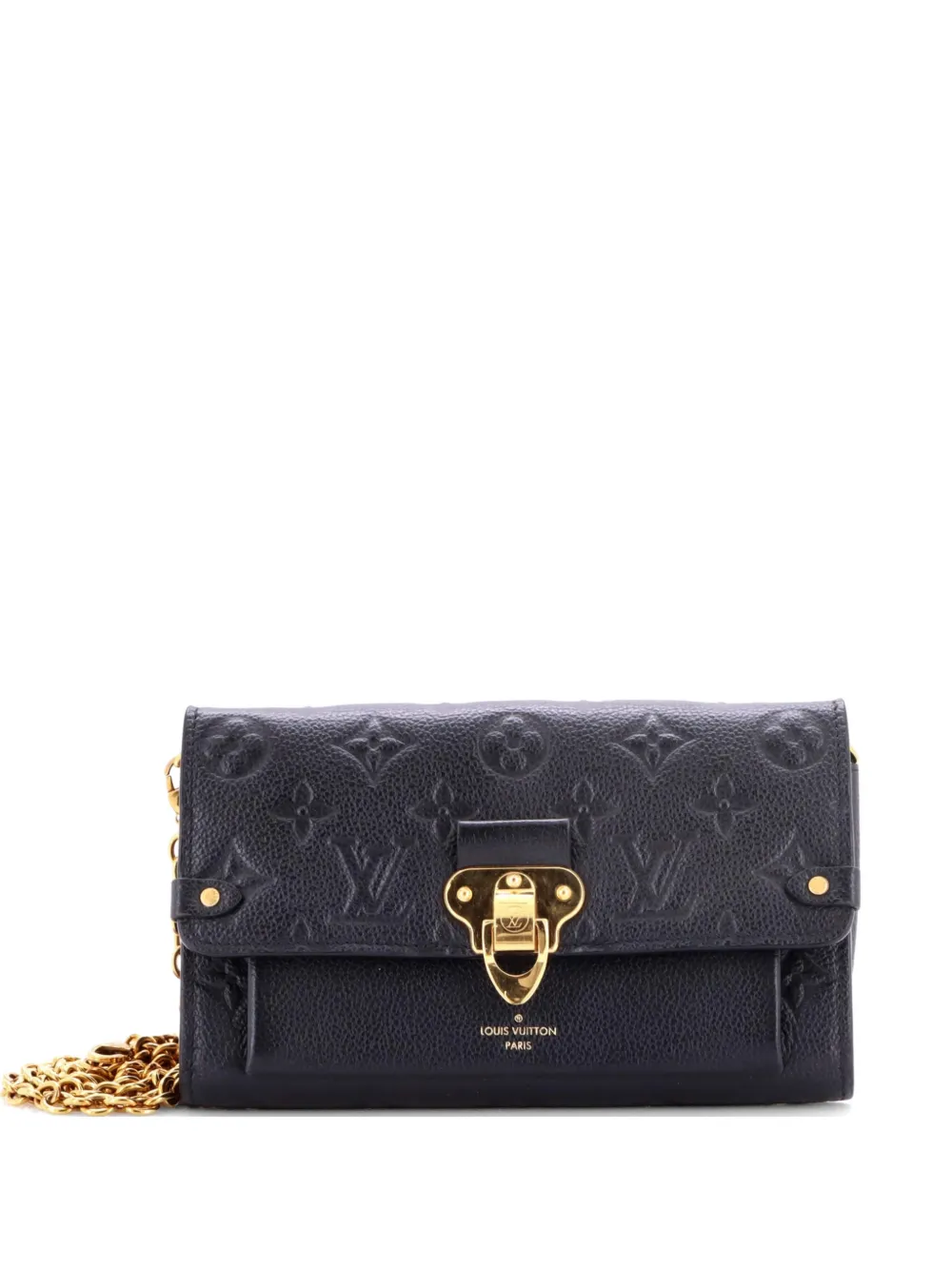 Louis Vuitton Pre-Owned Vavin Chain Wallet Monogram Empreinte Leather clutch bag - Black