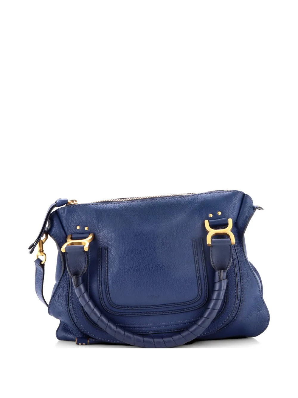 Chloé Pre-Owned Marcie Leather Medium satchel - Blu