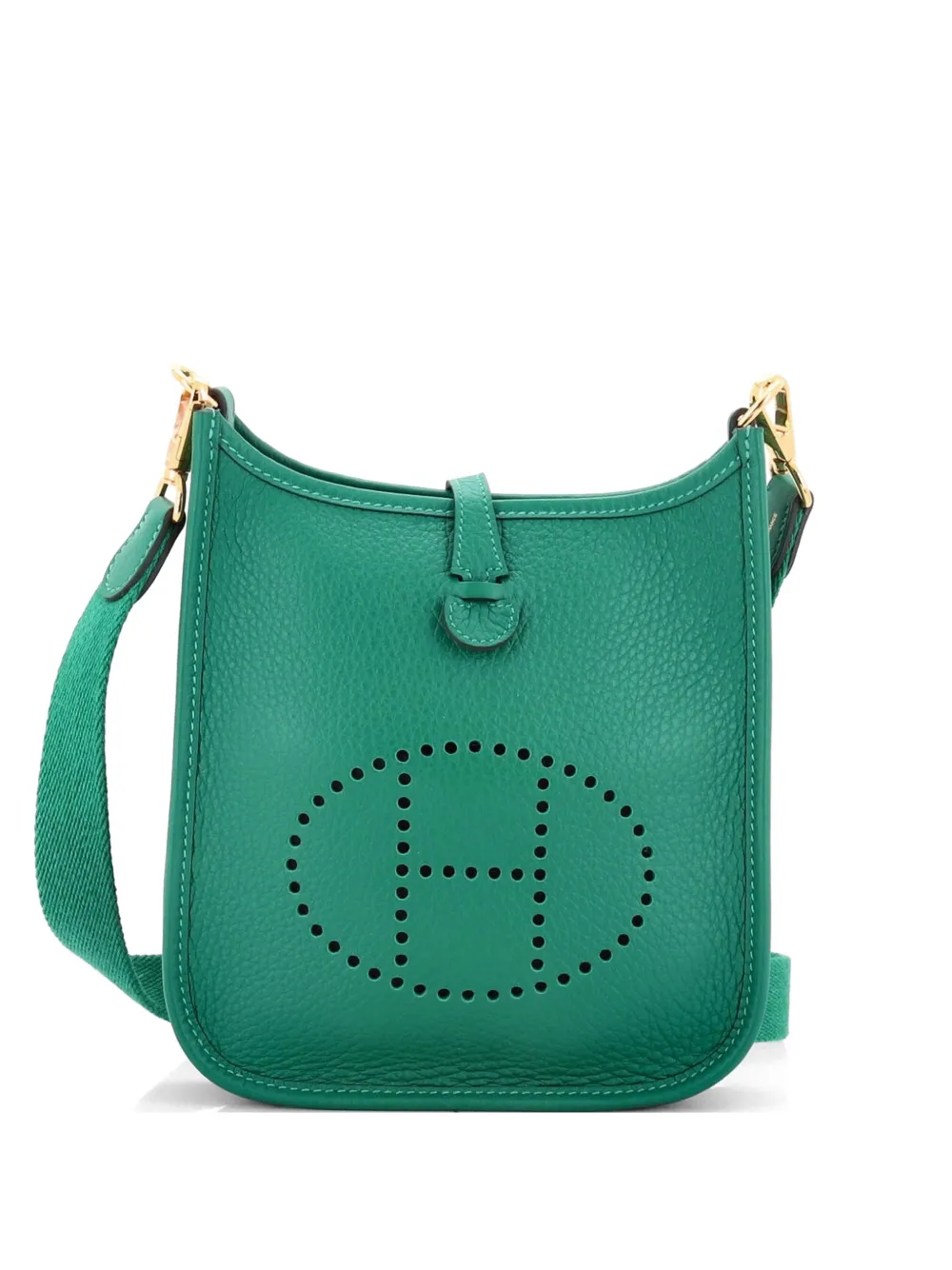 Hermès Pre-Owned Evelyne Bag Gen III Clemence TPM crossbody bag - Verde