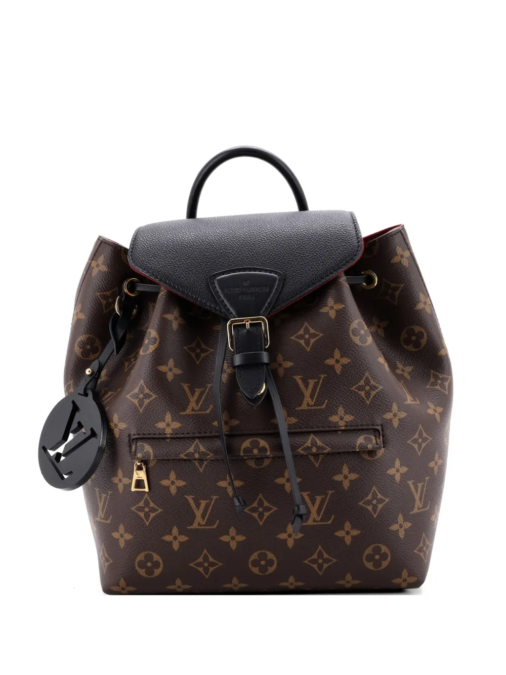 Louis Vuitton Pre-Owned Montsouris NM Monogram Canvas with Leather PM backpack - Black