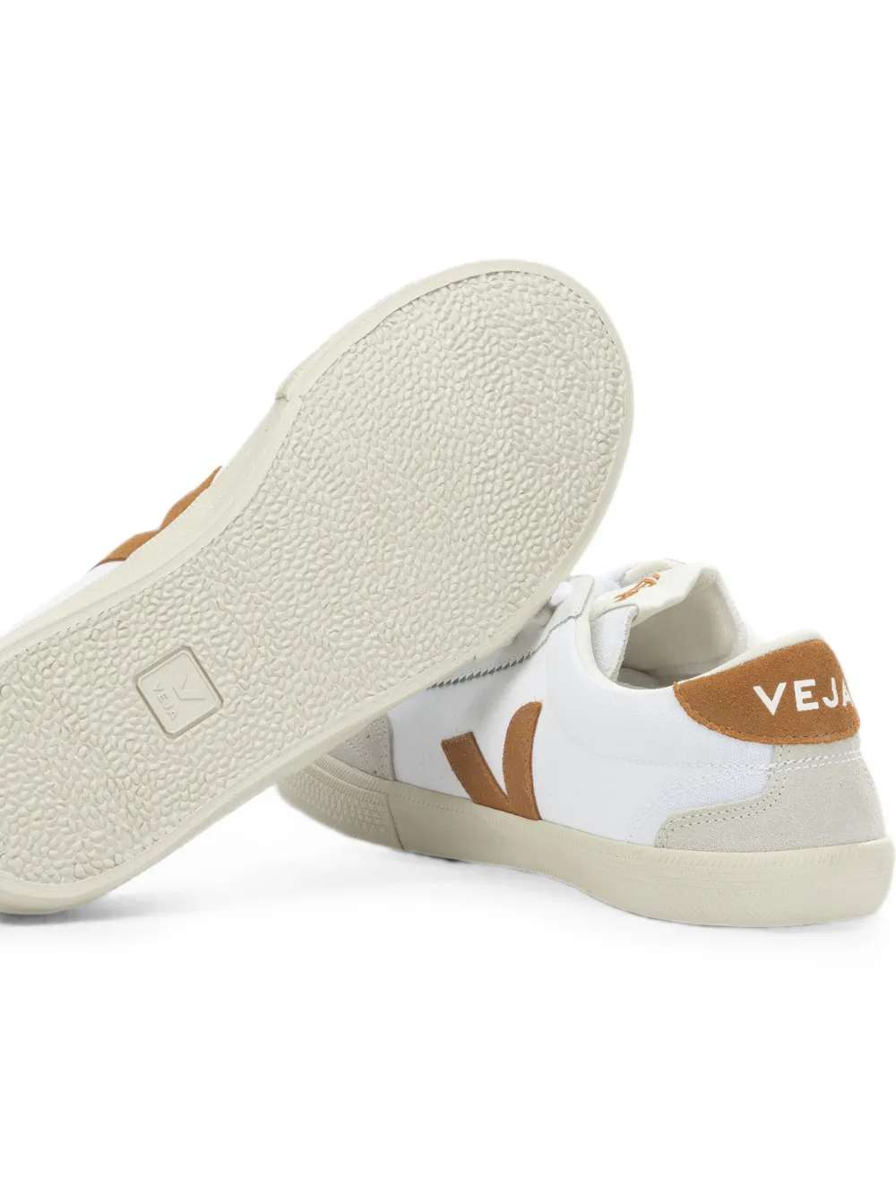 VEJA Volley logo-patch suede-panel sneakers Wit