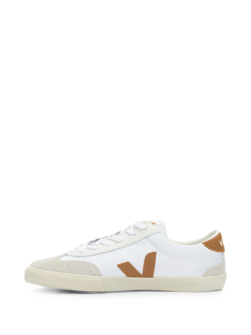 VEJA Volley logo-patch suede-panel sneakers Wit