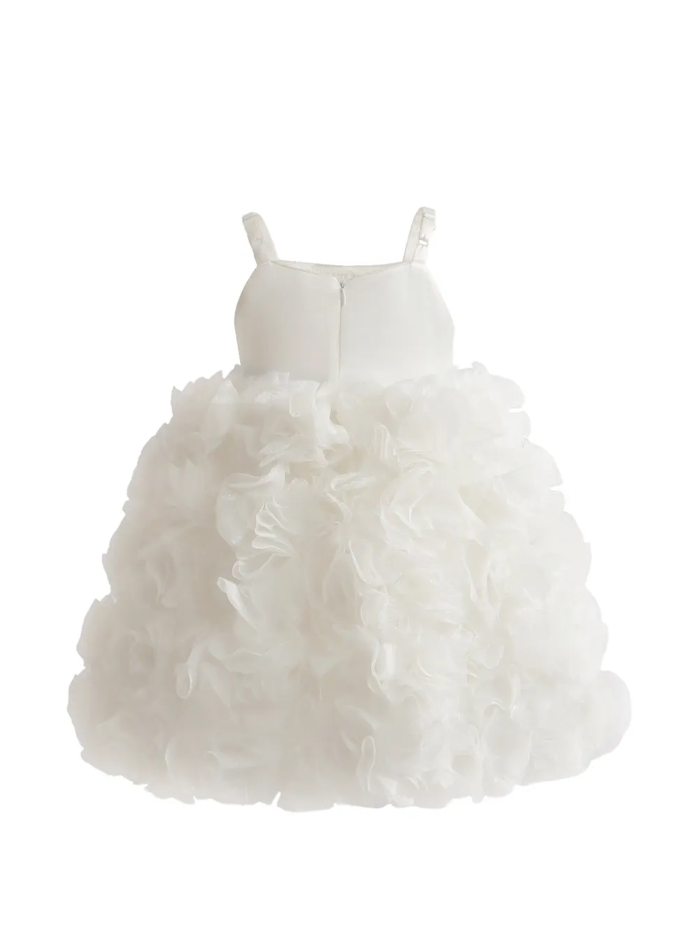 Tulleen Arabella jurk met ruches en glitters Wit