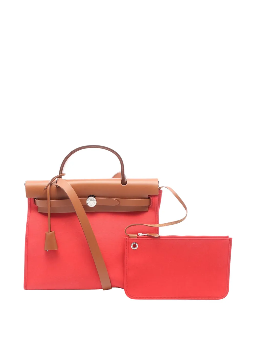 Hermès Pre-Owned 2018 Toile Herbag PM backpack - Rosso