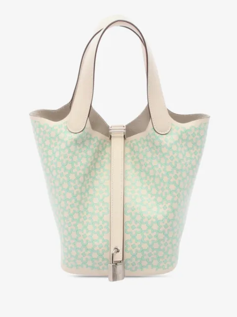 Hermès Pre-Owned 2022 Swift Lucky Daisy Picotin Lock 18 handbag