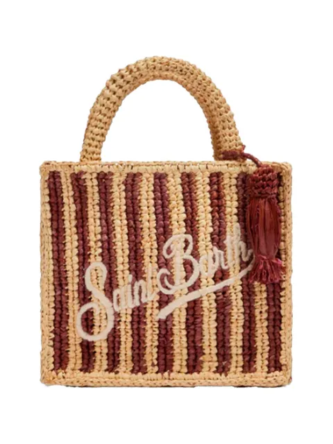 MC2 Saint Barth striped embroidered tote bag