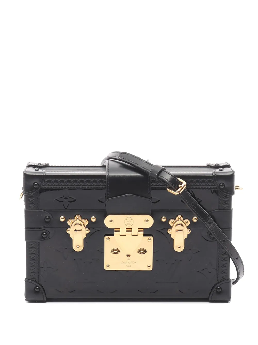 Louis Vuitton Pre-Owned 2019 Monogram Vernis Petite Malle crossbody bag - Nero