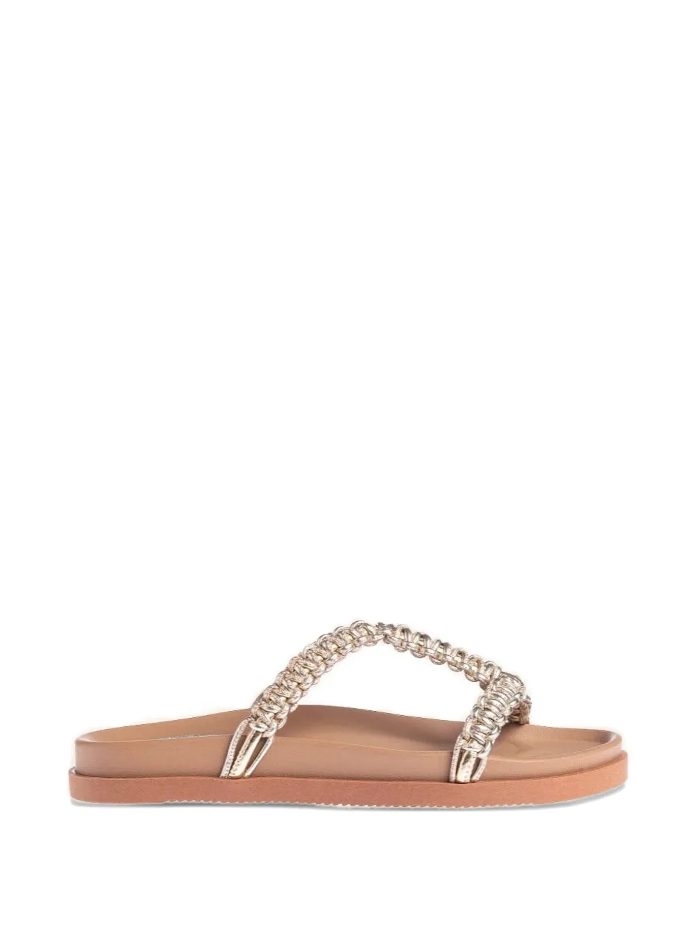 Marietta Chrousala Doxa gevlochten leren sandalen Goud