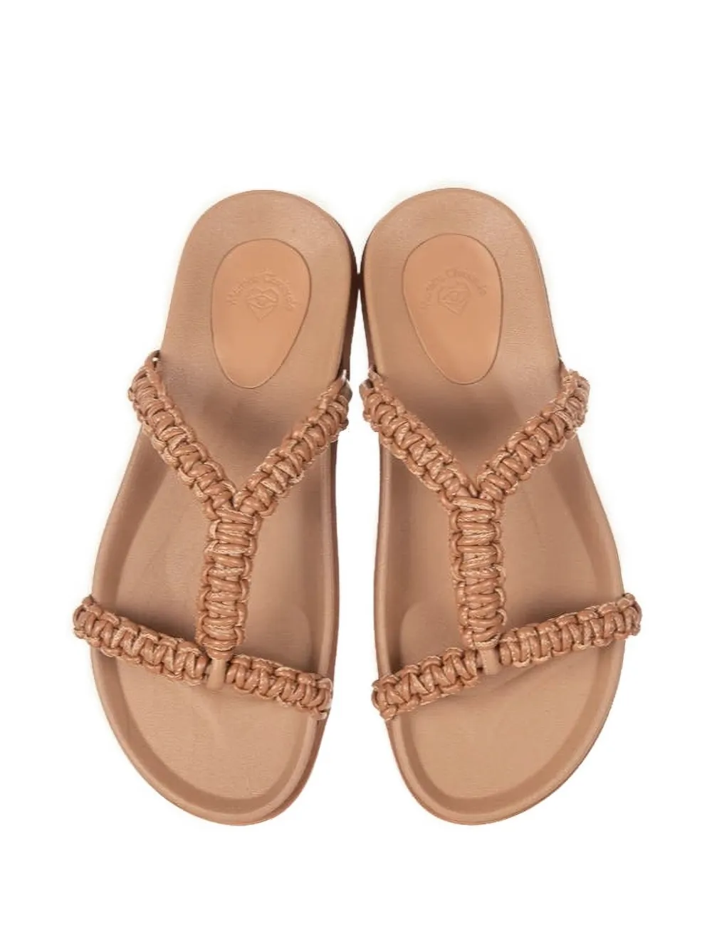Marietta Chrousala Doxa gevlochten sandalen Beige