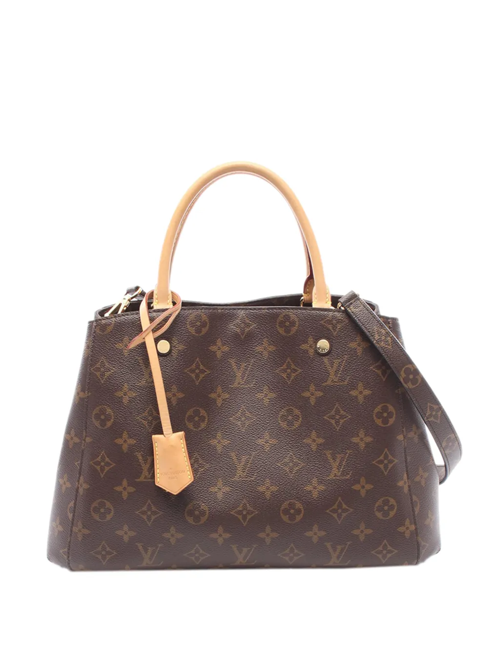Louis Vuitton Pre-Owned 2016 Monogram Montaigne MM satchel - Braun