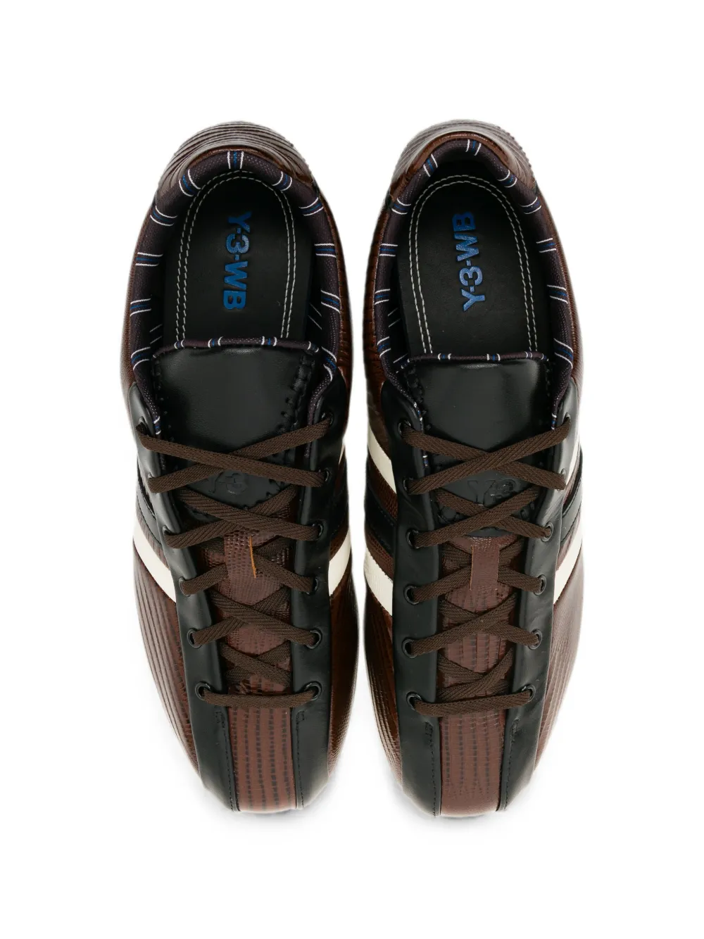 adidas x Wales Bonner Y3 the field sneakers met hagedissenprint Bruin