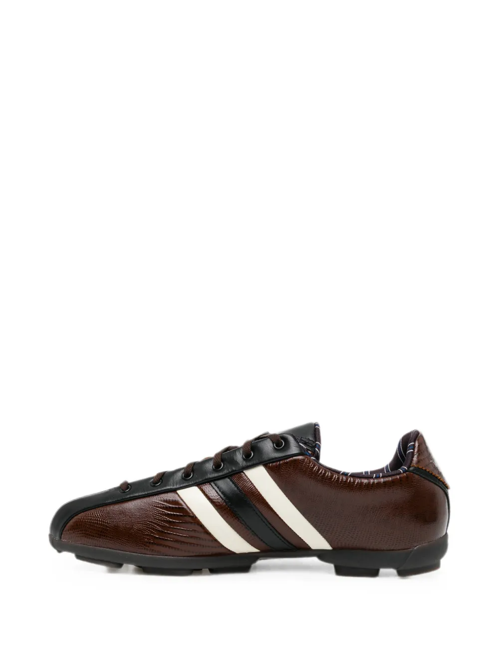 adidas x Wales Bonner Y3 the field sneakers met hagedissenprint Bruin