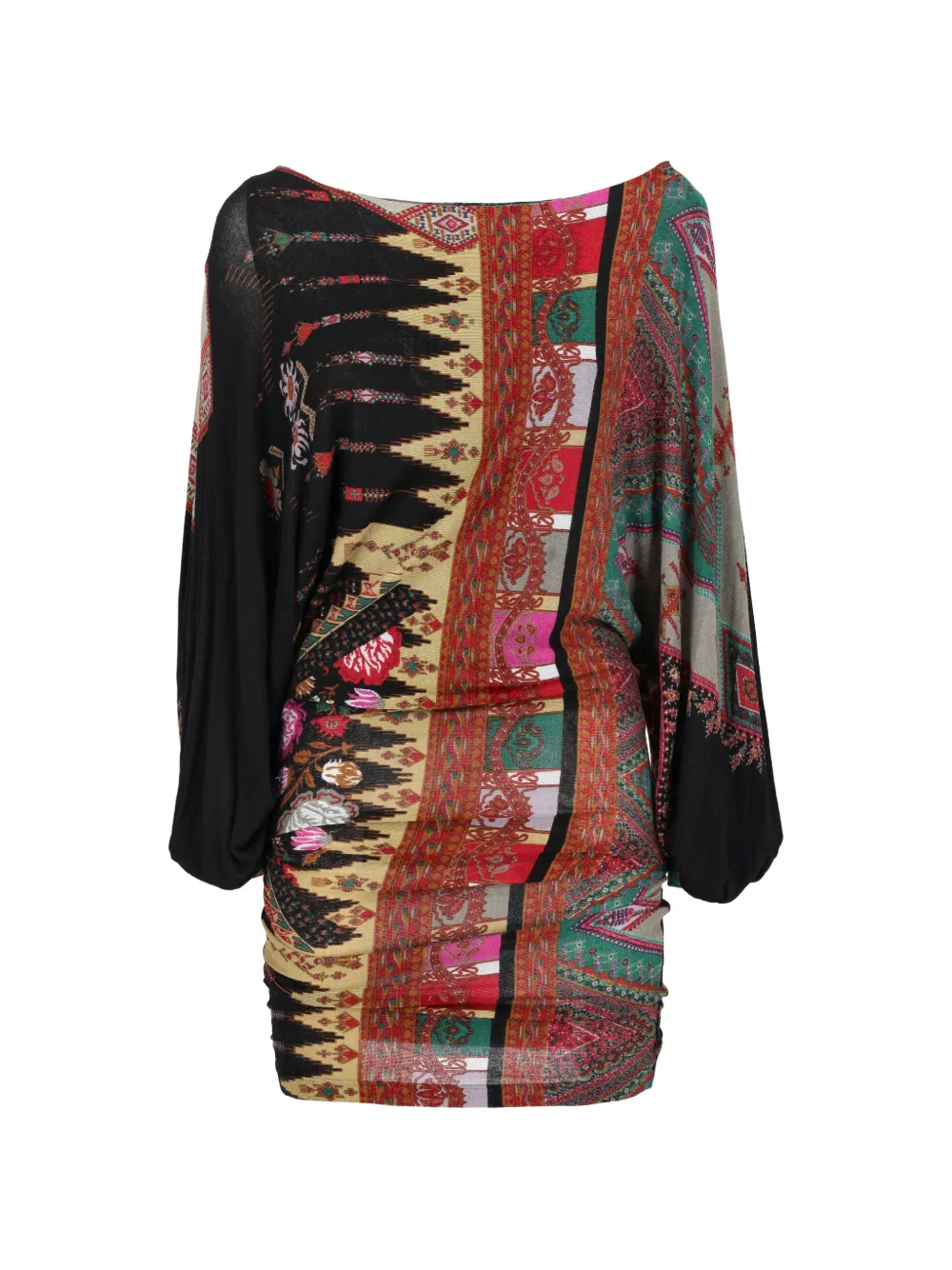 Etro Vintage Paisley-print batwing-sleeve dress - Rosso