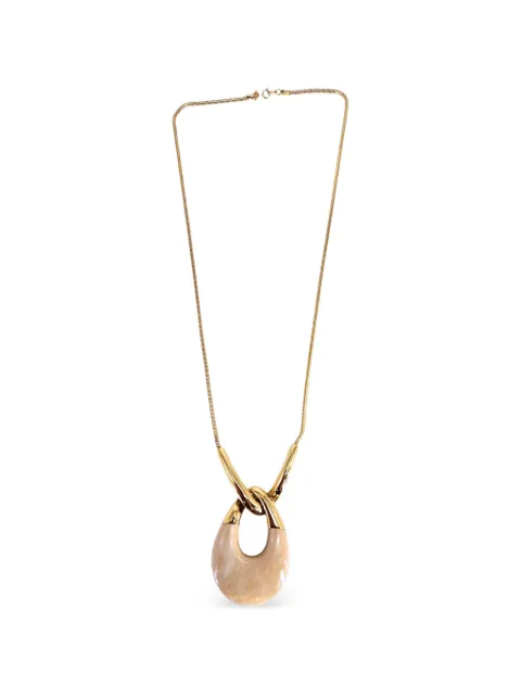 Madison oval-pendant necklace