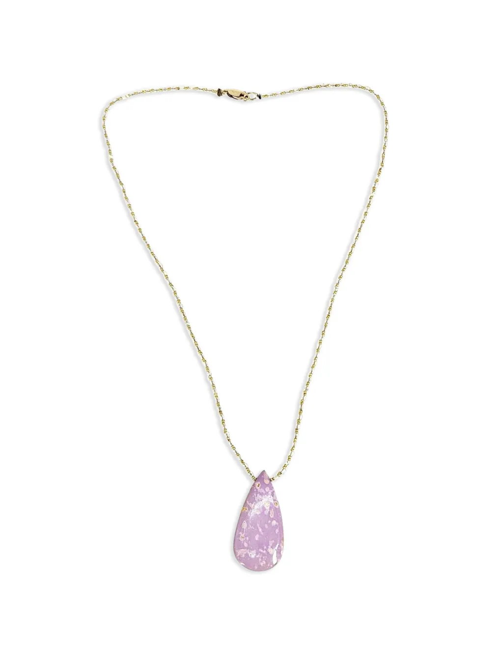 Madison phosphorite teardrop necklace - Gold
