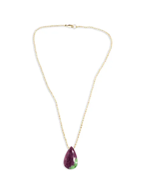 Madison ruby zoisite teardrop necklace