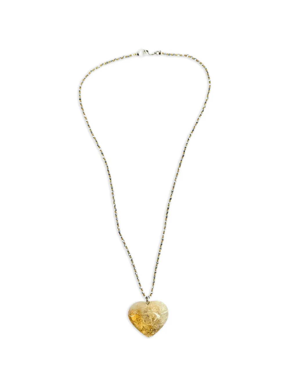 Madison Sun-Drenched citrine heart necklace - Silber