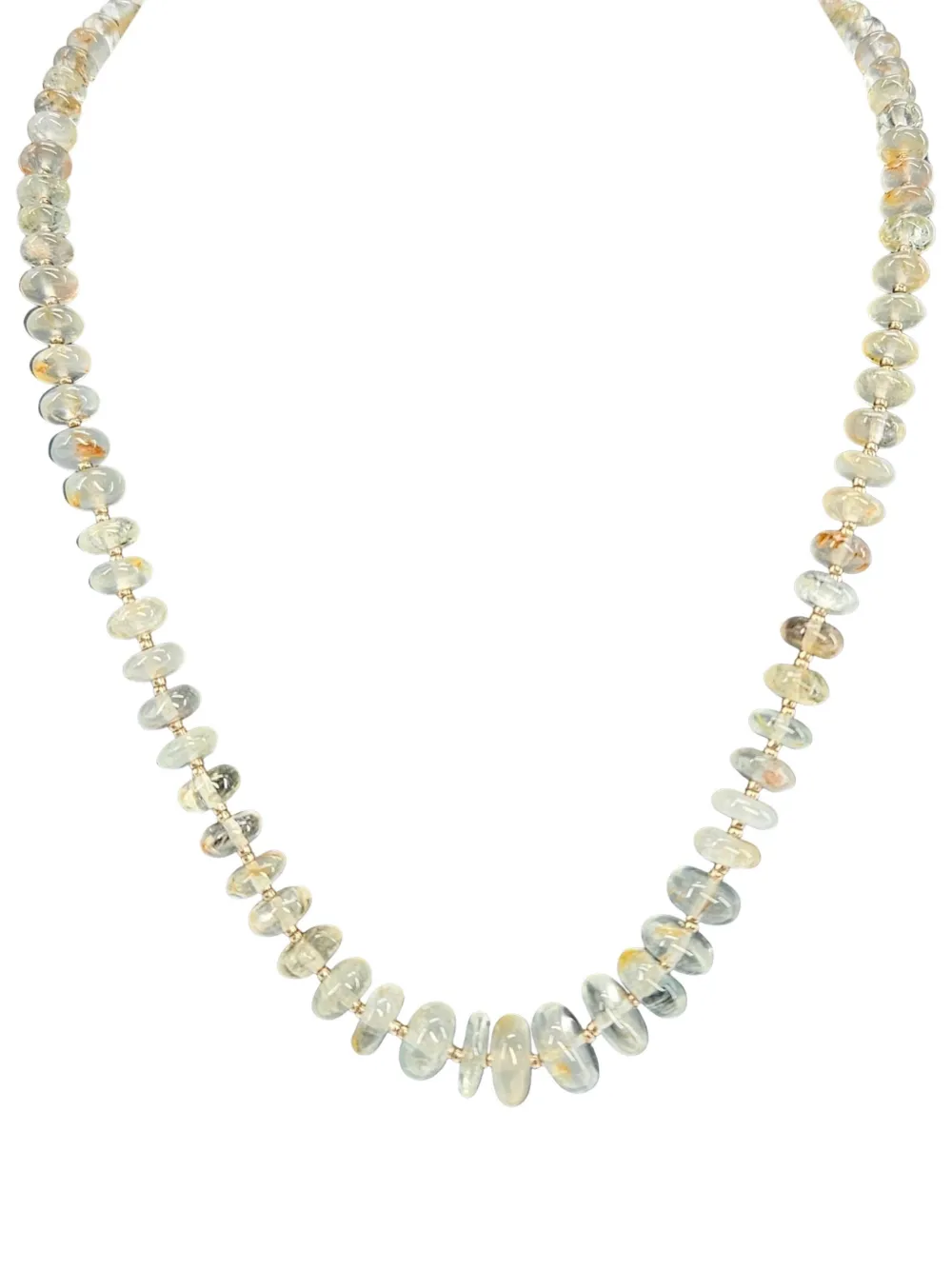 Madison aquamarine beaded necklace - Blau
