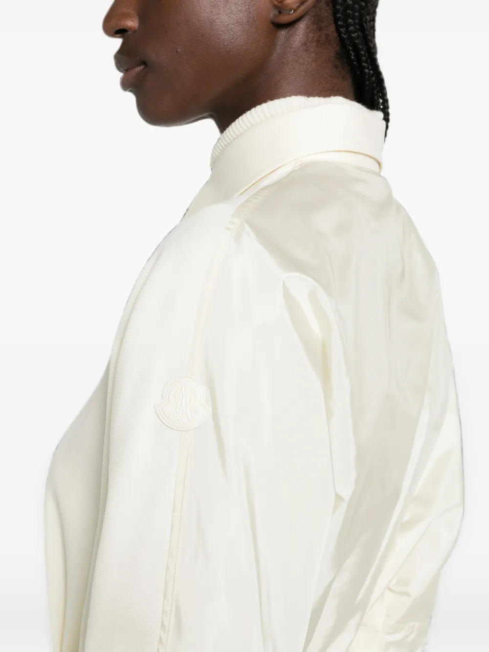 Moncler Overhemd met logopatch Beige