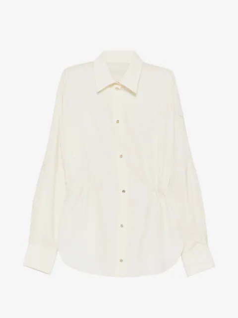 Moncler logo-patch long-sleeve shirt