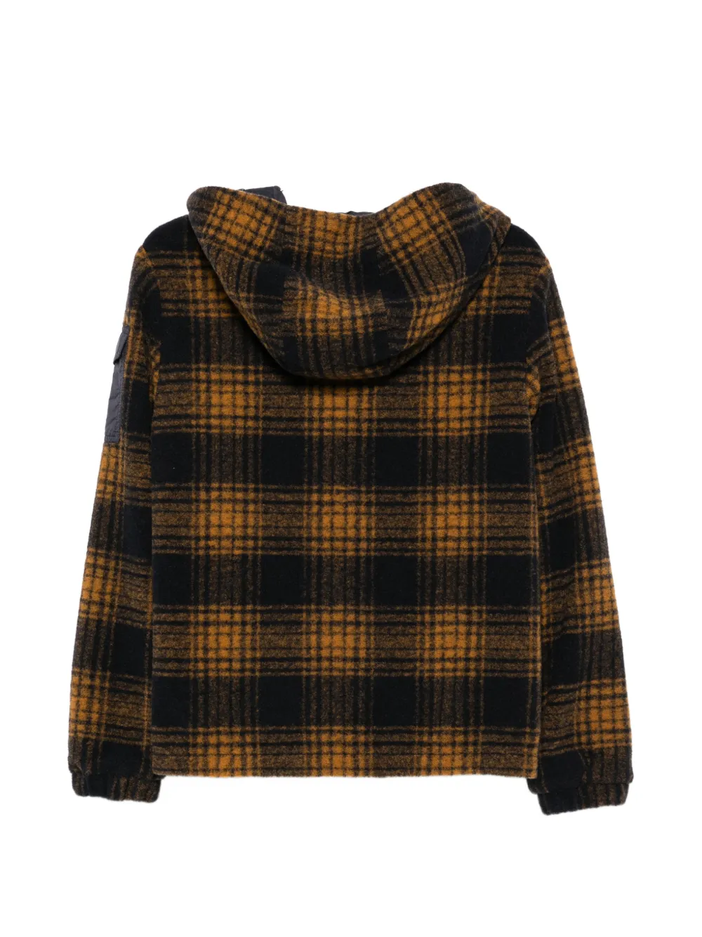 Moncler Enfant Aubrac omkeerbaar jack met capuchon Blauw