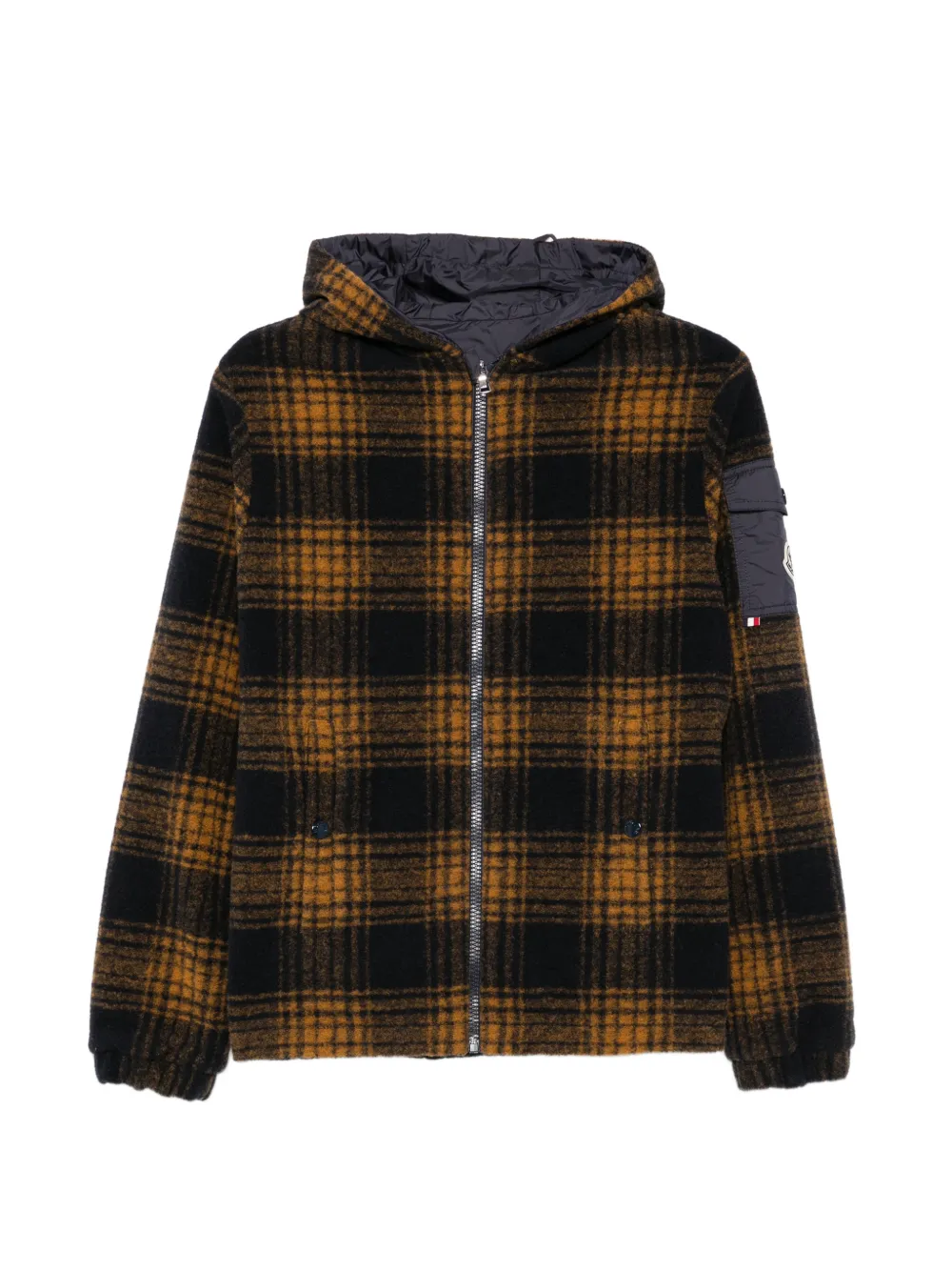 Moncler Enfant veste réversible Aubrac à capuche - Bleu