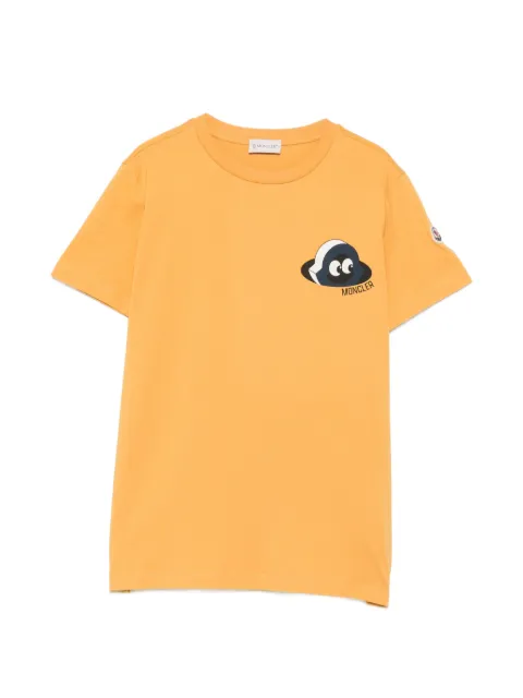 Moncler Enfant tic tac toe print cotton jersey T-Shirt