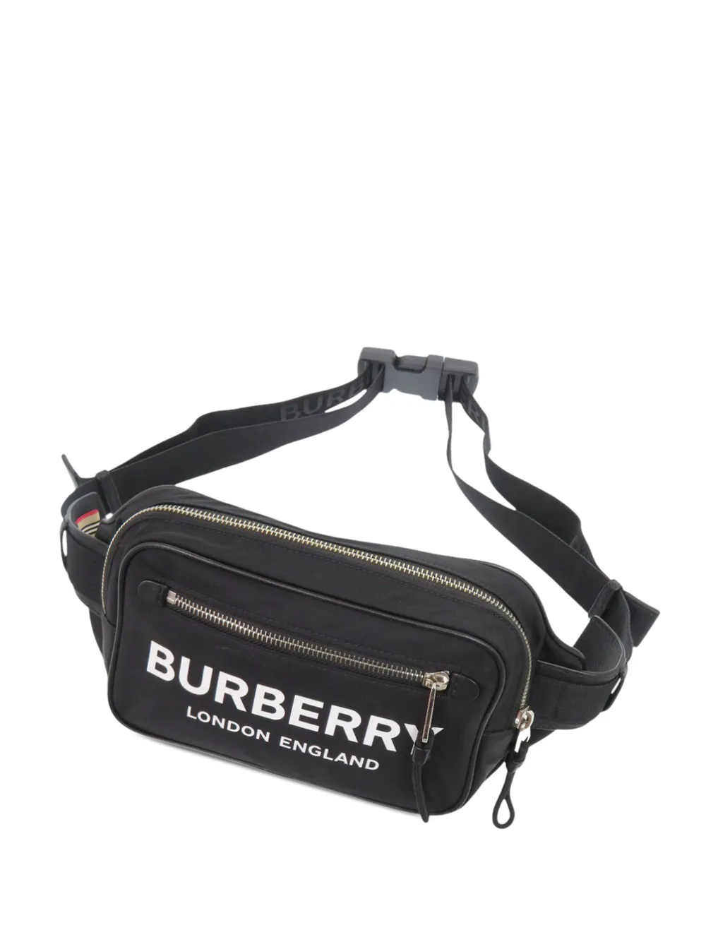 Burberry Pre-Owned 2018-2026 Econyl Nylon Logo Bum Bag belt bag - Black