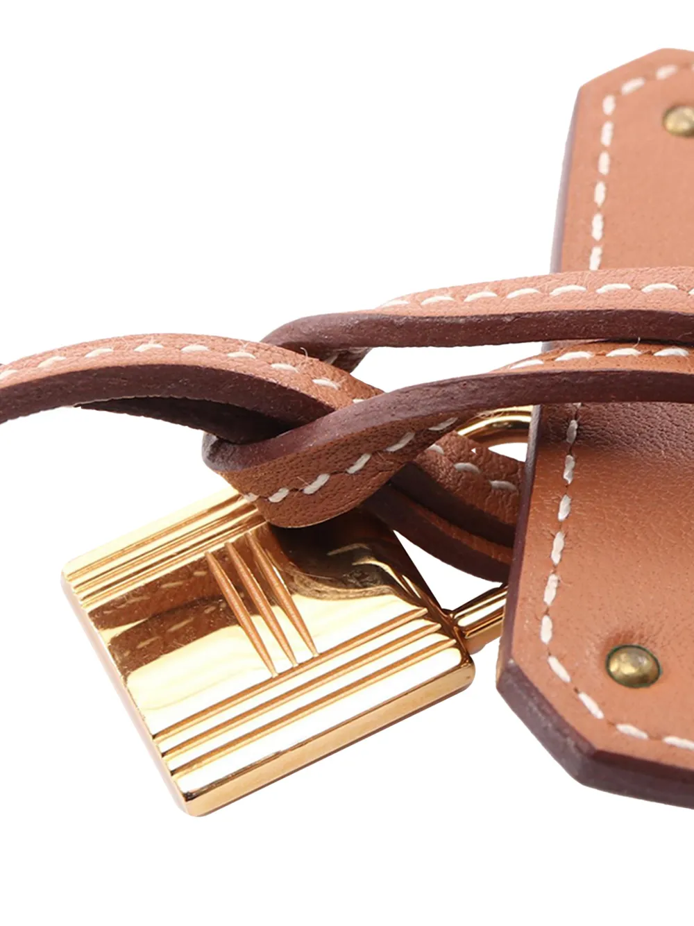 Hermès Pre-Owned 2020 ゴールドメッキ＆スイフト O ケリーペンダント